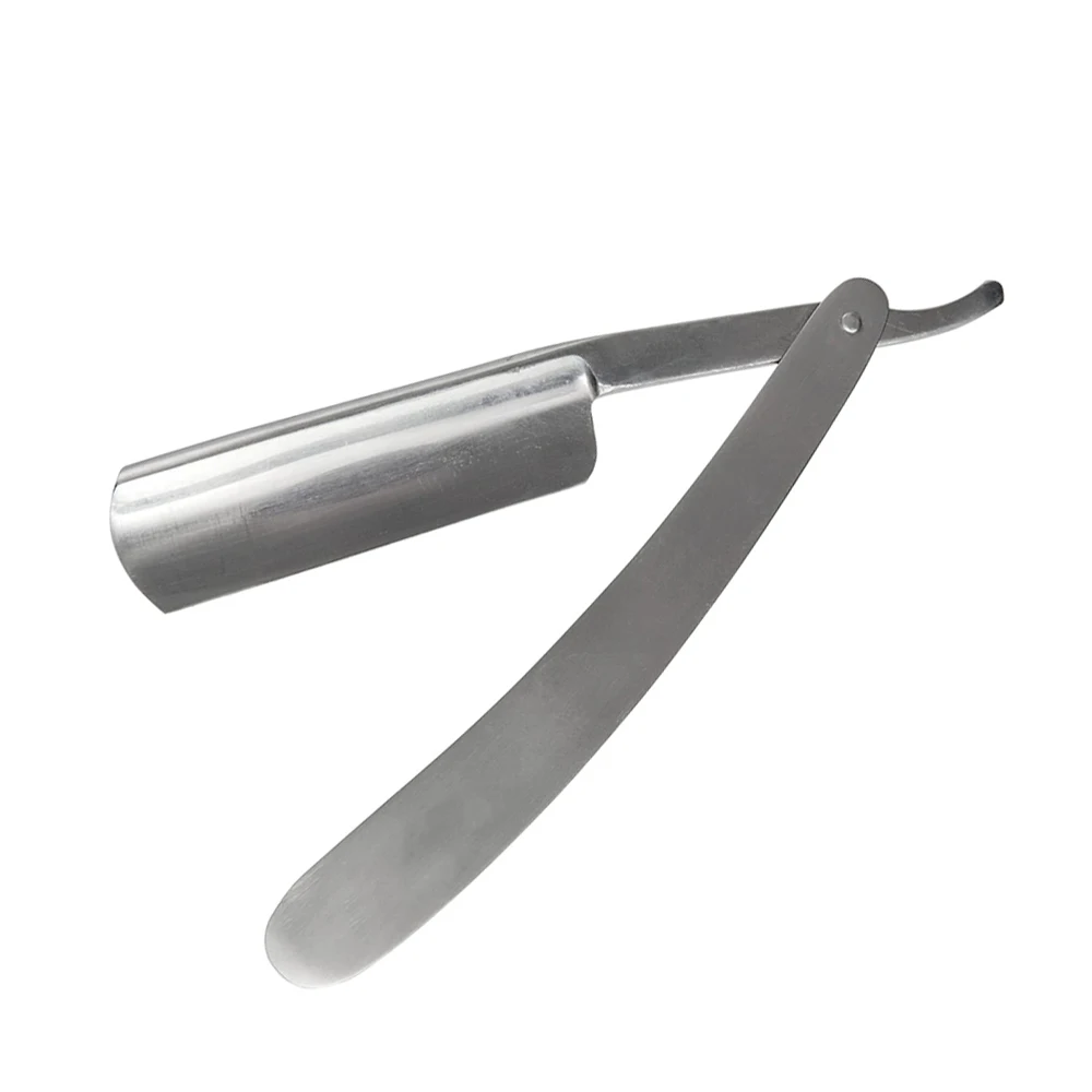 Stainless Steel Straight Edge Cut Throat Razors Barber Barber Straight Shaving Razor Personal Care Barber Supplies