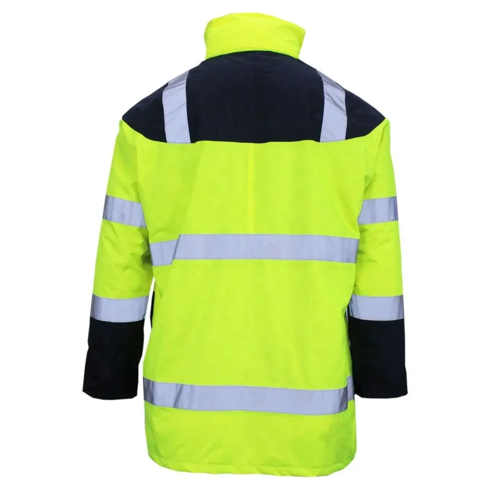 Winter Safety wear garment reflective running workwear fluorescent jacket