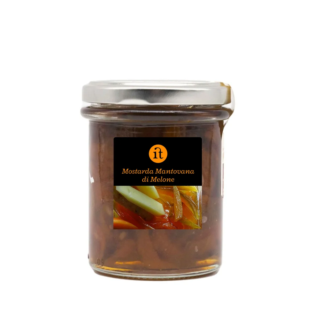 Melon Mostarda 220 gr: Italian Fruit, Perfect Spicy Condiment to use with cheeses and a plate of charcuterie