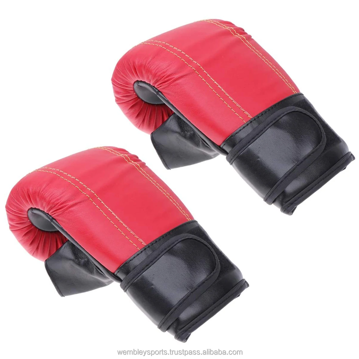 Boxing Fight Gloves Boxing Bag Gloves for Taekwondo Kickboxing Fighting Black MMA Punching Bag PU Leather Boxing Training Gloves