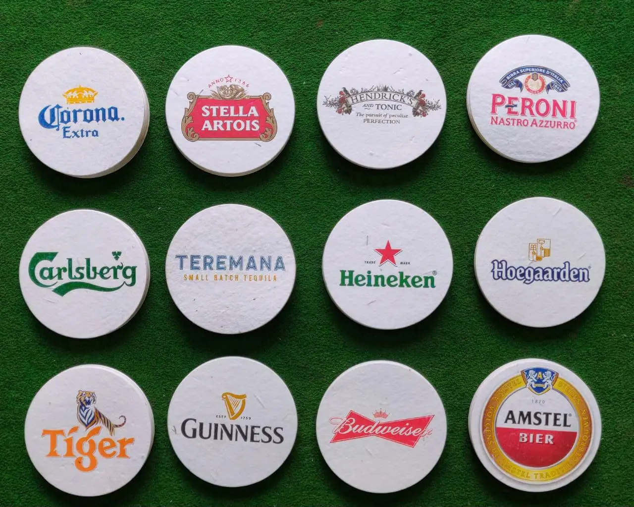 Handmade Recycled Paper Craft Plantable Tea Coasters for Dining Table Decorations and Garden Planting Options Coasters