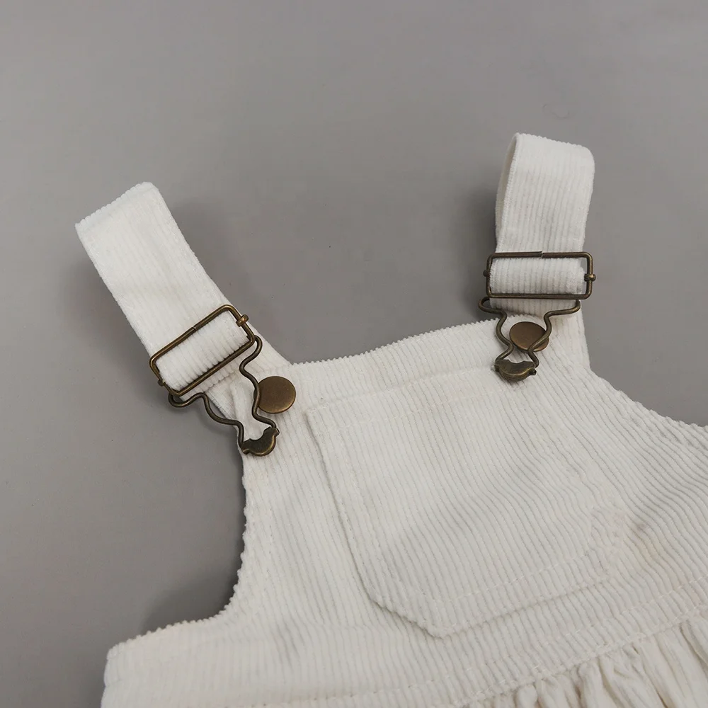 Kids Corduroy Overalls Suspenders Unisex Baby Bibs Cotton Romper With Pocket Playsuits Bodysuits Short Jumpsuit Strap Child