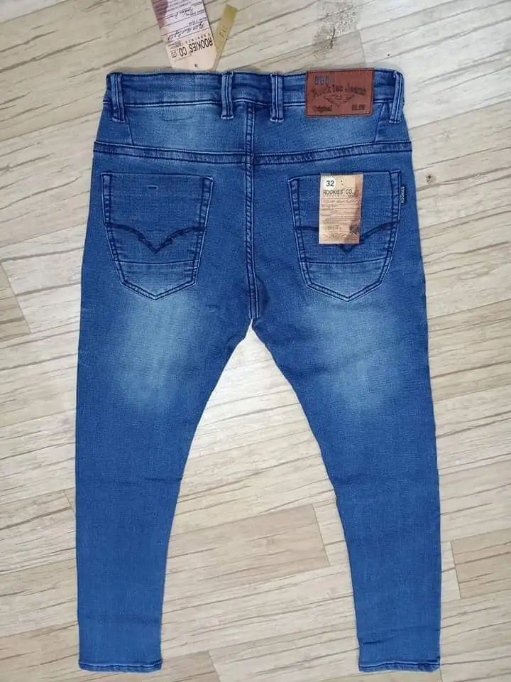 New Jeans Regular Straight Denim Jeans for male Classic ripped Casual Pants Elastic High Quality Brand jean from Bangladesh