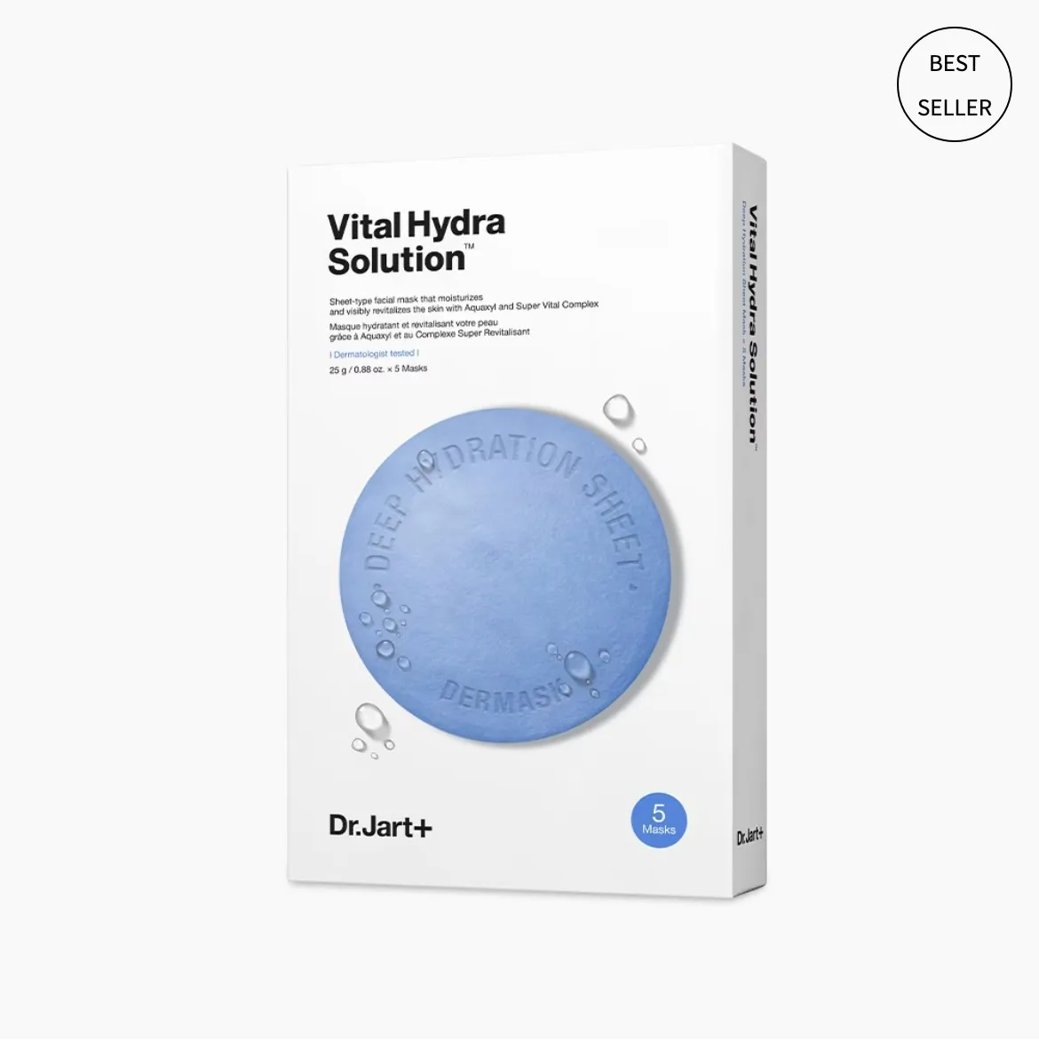 Dr.Jart+ Vital Hydra Solution Deep Hydration Mask Sheet 25g (0.9oz.) 5ea Set Korean cosmetic face mask skin care Korea beauty