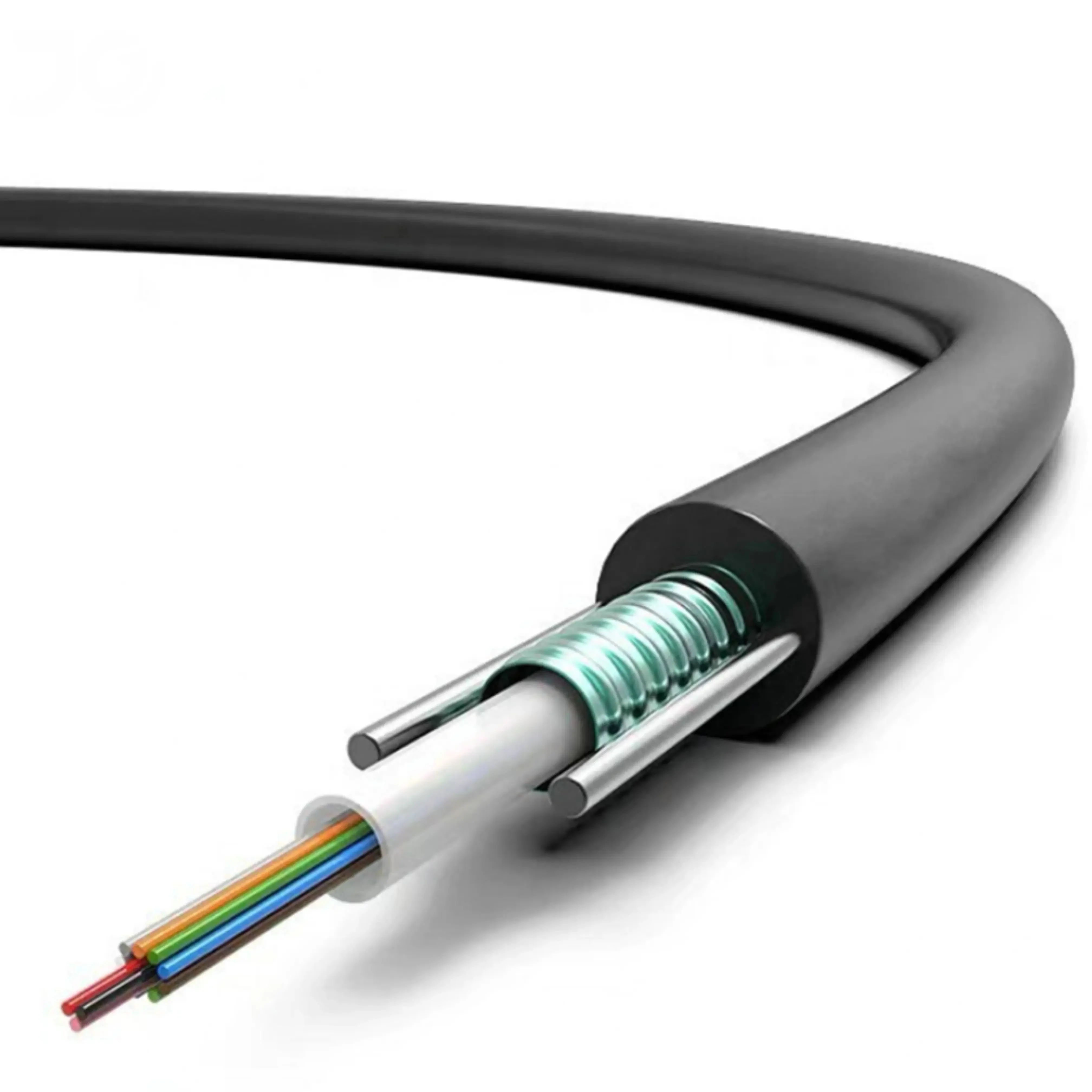 Central Tube Armored Cable GYXTW Outdoor Single Mode 4/6/8/12 Cores Optical Fiber Cable