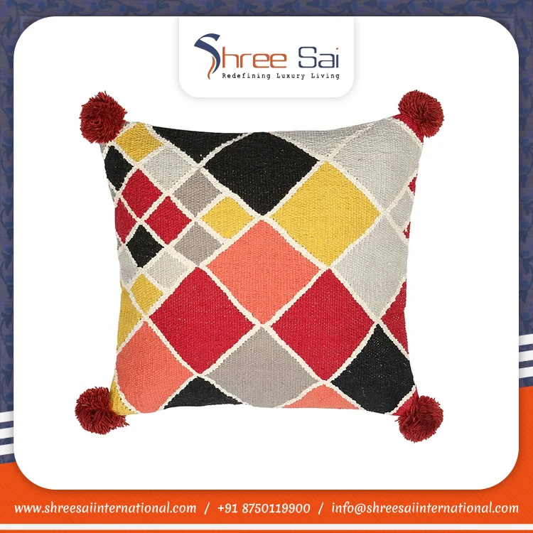 Buy Pillow Cases for Home Hot Quality Cushion Cover Square Shape Solid Pattern Soft and Comfortable Cushion Pillow Cover At Lowest Price