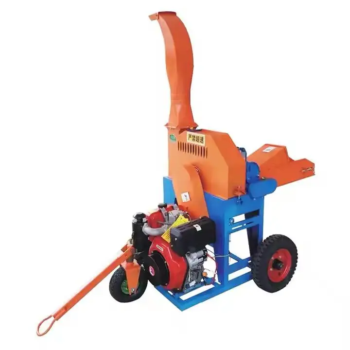 High Efficient Hay Corn Maize Wheat Stalk Chopper Wet and dry chaff cutter Grass shredder