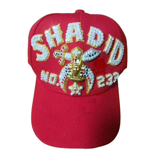 Masonic hat Fez Shriners Regalia Fashion handmade jewelry two & one row embroidery cap Gift resin crystal crafts