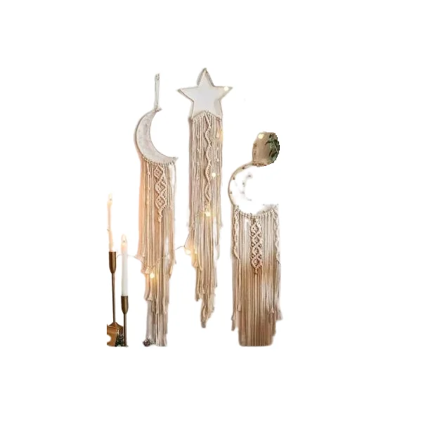 Creative Wolf Head Dream Catcher Home Wall Decoration Natural Feather Pendant Macrame Big Dream Catcher For India Supplies