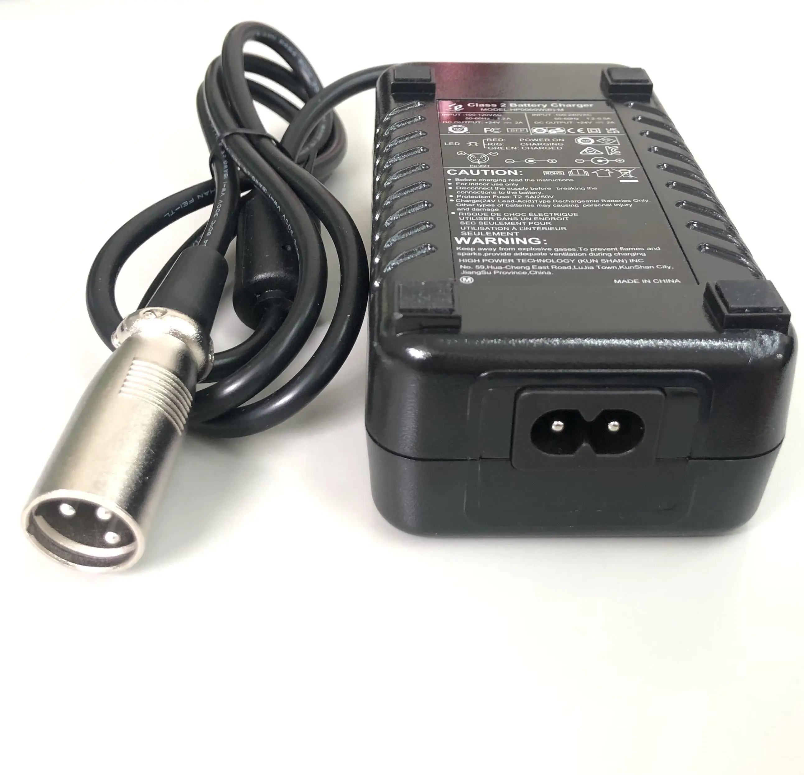 HP0060WB-M HP replace HP1202B Battery Charger 2 pin for Mobility Scooters  option AU /EU/ USA plug power cords