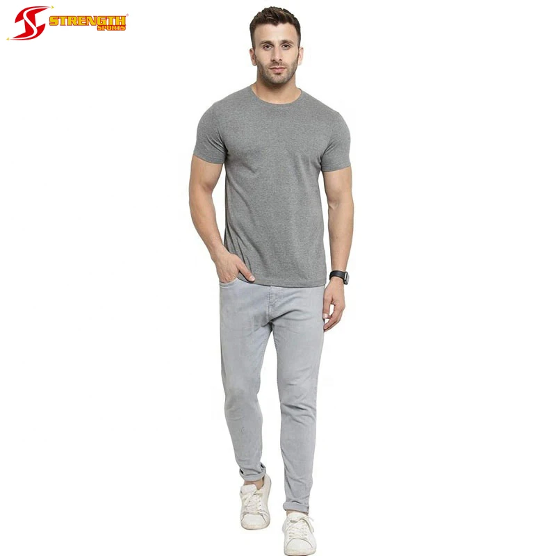 Custom made cotton half sleeve men clothes casual thick oversize men cotton t shirts