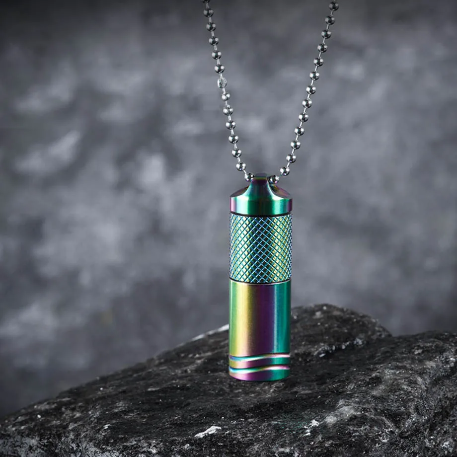 Портативный брелок светодиодный мини-фонарик из титанового сплава USB зарядка аварийное освещение для наружного EDC факел