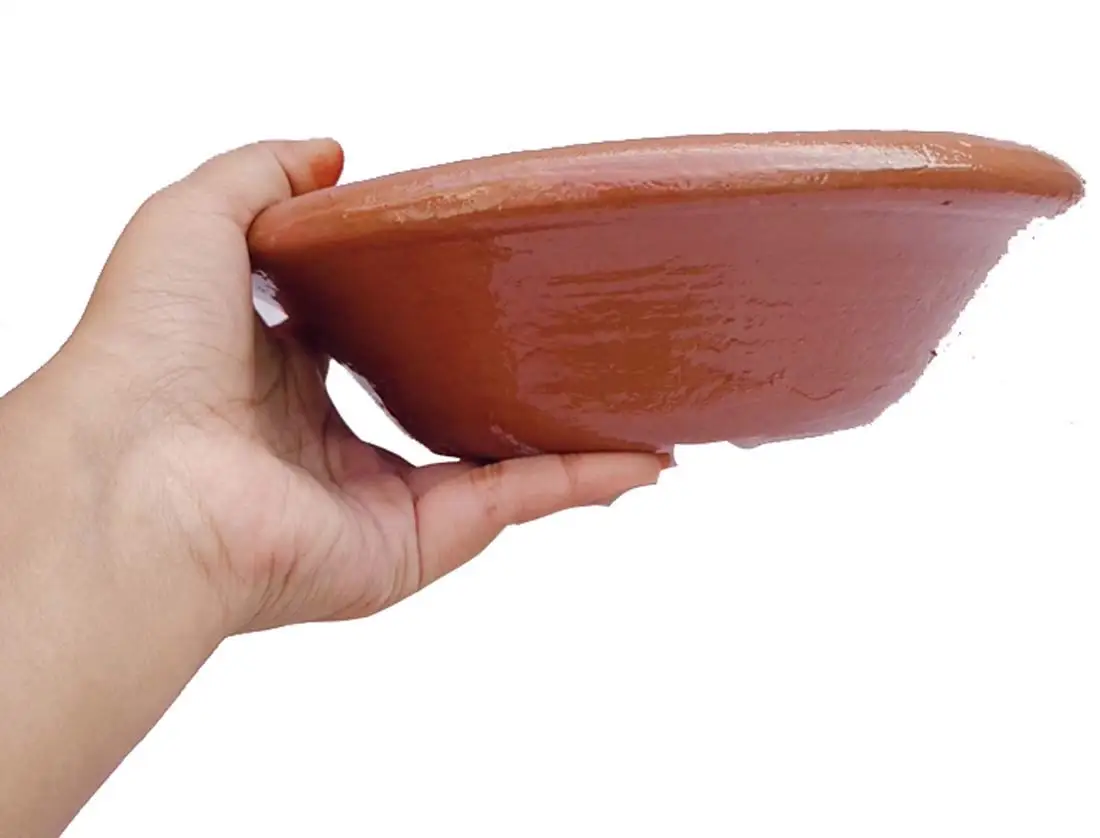 Clay Made Serving Round Bowl Natural Color Bowl, Pakistan Handmade Bowl In Bulk, Handmade Clay terracotta eco friendly bowls