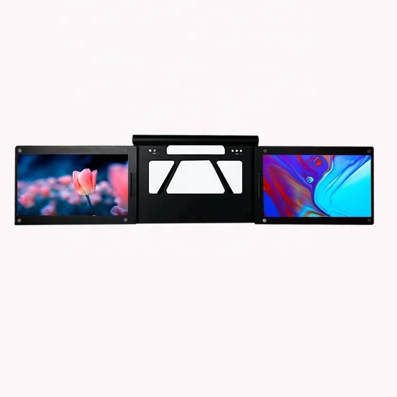 Portable Monitor Dual USB IPS Screen Portable Dual Triple Screen Monitor Extension 13.3inch Triple Portable Monitor for PC