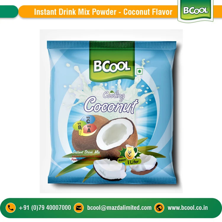 Factory Direct Supply of Private Label Soft Drink Delicious Coconut Flavor Instant Drink Mix Powder Available at Good Price