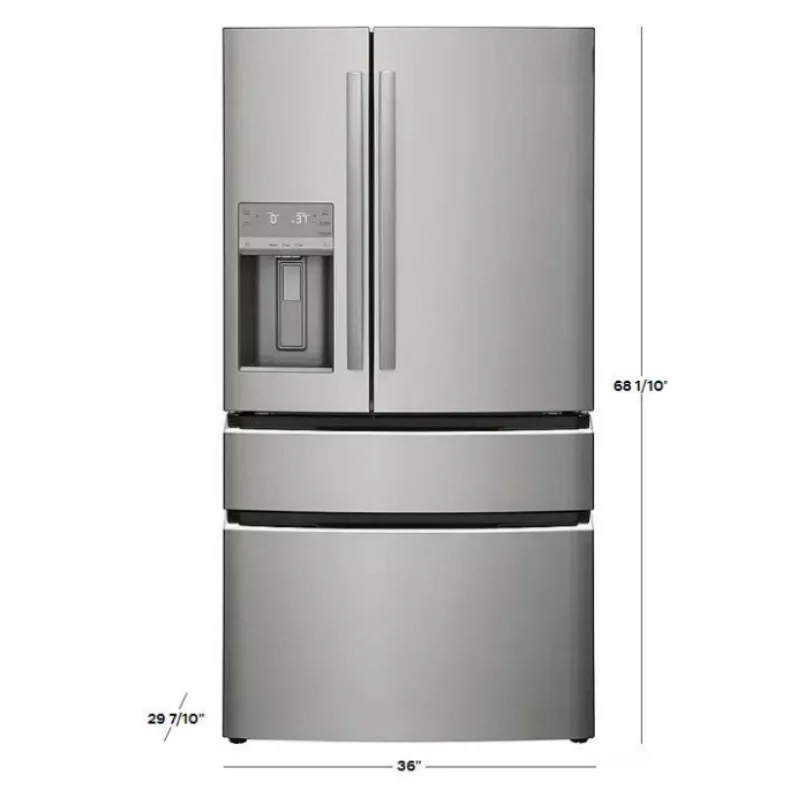 Продажа для Frigidaire - Gallery 26 3 Cu. Футов 4-дверный холодильник французской двери широкоугольный объектив из нержавеющей стали HD прямая трансляция