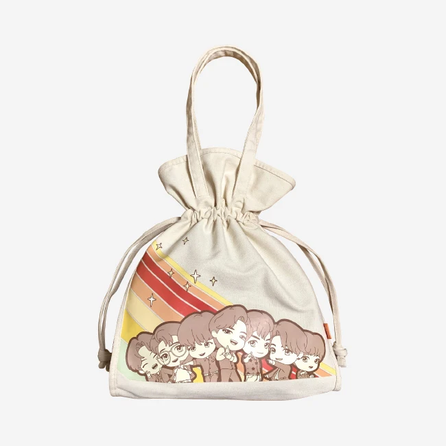 Высококачественная модная хлопчатобумажная ткань унисекс TinyTAN Totebag DM бежевого цвета для экспорта