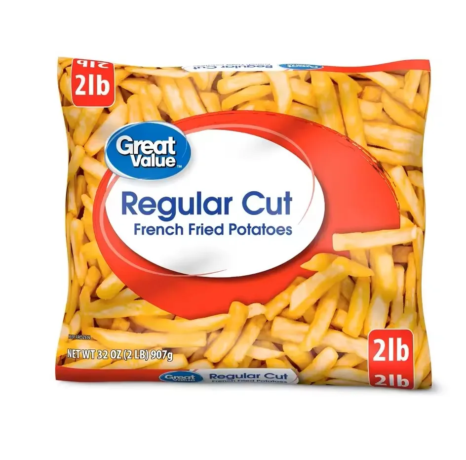 2.5 kg Frozen French Fries Potato Chips 3/8 Semi-Finished Strips Fruit & Vegetable Snacks Wholesale