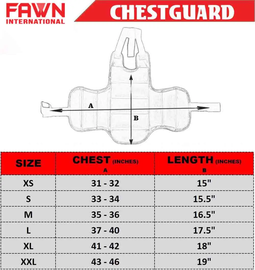 Martial Arts Chest Guard Reversible Body Protector Taekwondo Sparring Gear