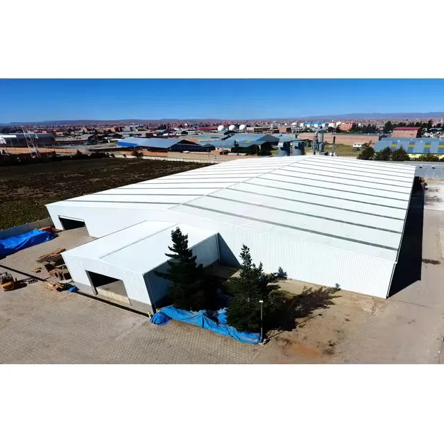 High performance steel structure customized prefab airplane machine equipment hangar warehouse