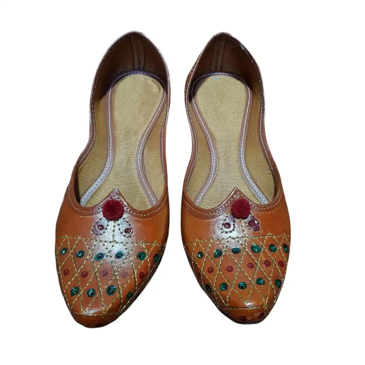 women khussa/Punjabi jutti comfortable wear women Handcrafted Ethnic Leather juti