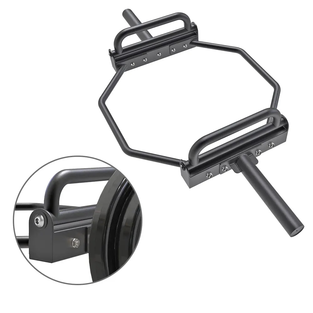Secure-Fitting Non-Corrosive Trap Bar for Flexibility Exercises Free Weights Product Category