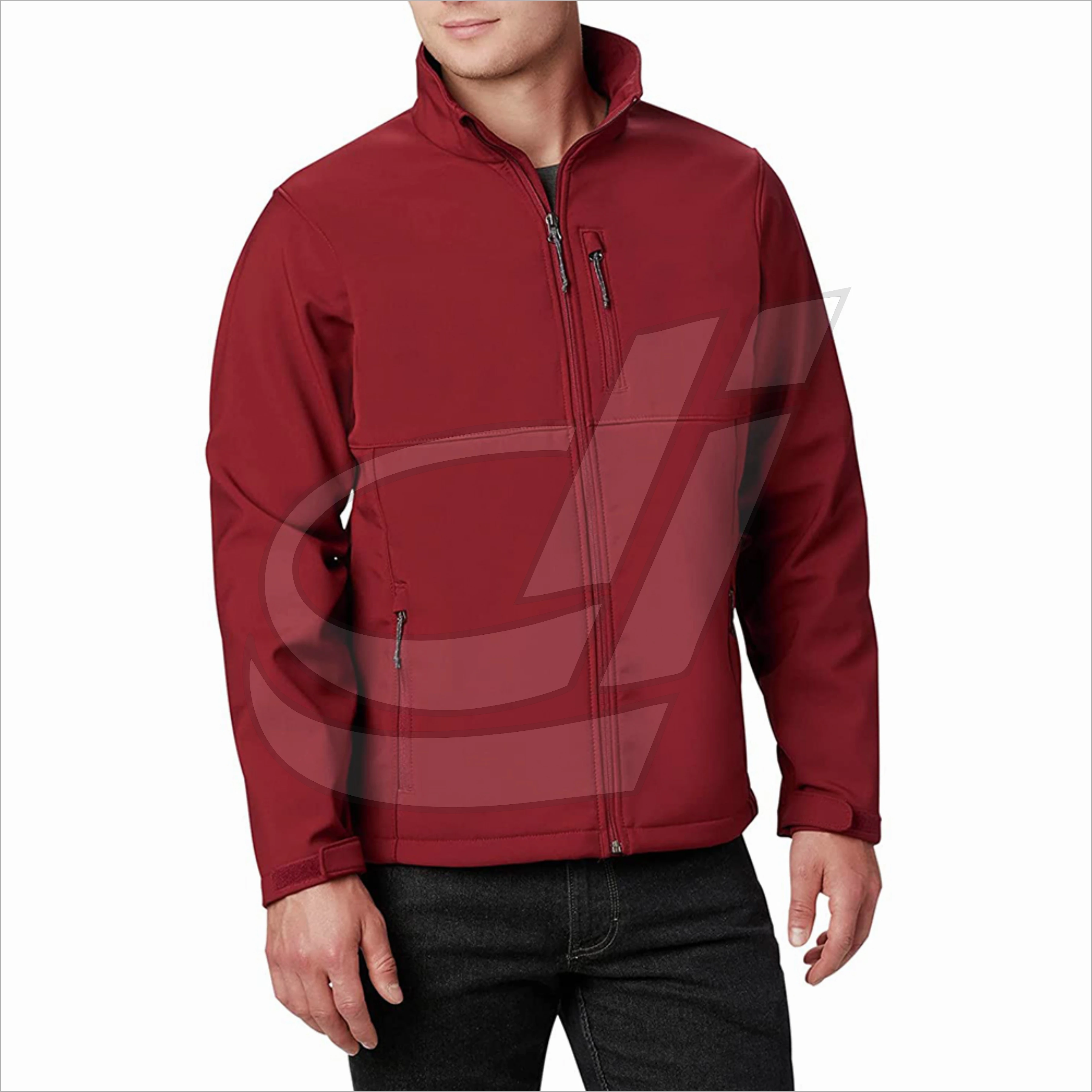 Wholesale Jackets Soft Shell For Gents Zipper Up Stand Collar Lightweight Winter Street Wear Jackets With Customized Size