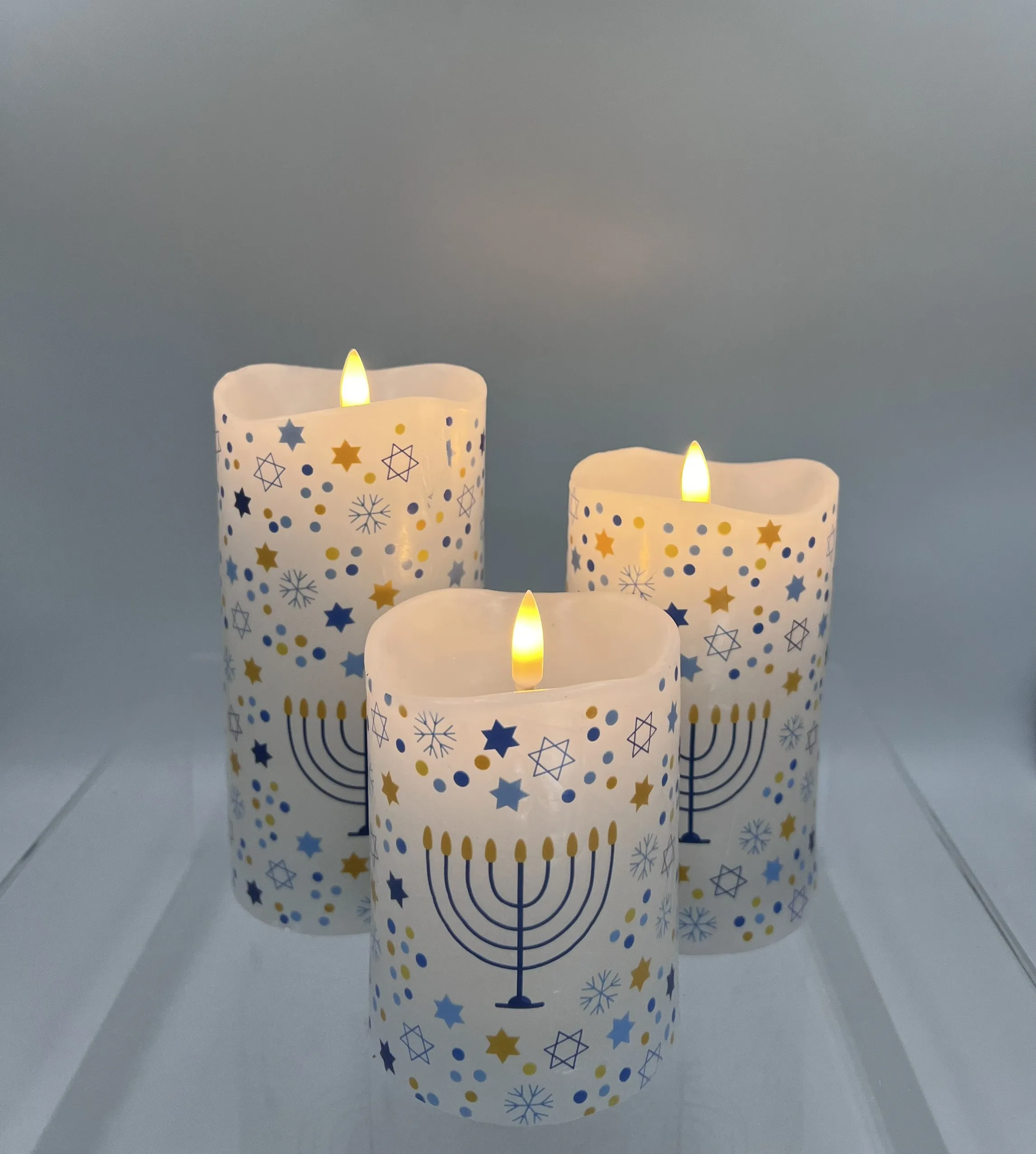 Party decoration - light up electronic candles -  Green plastic candle battery flickering Led candle - Vietnam High quality