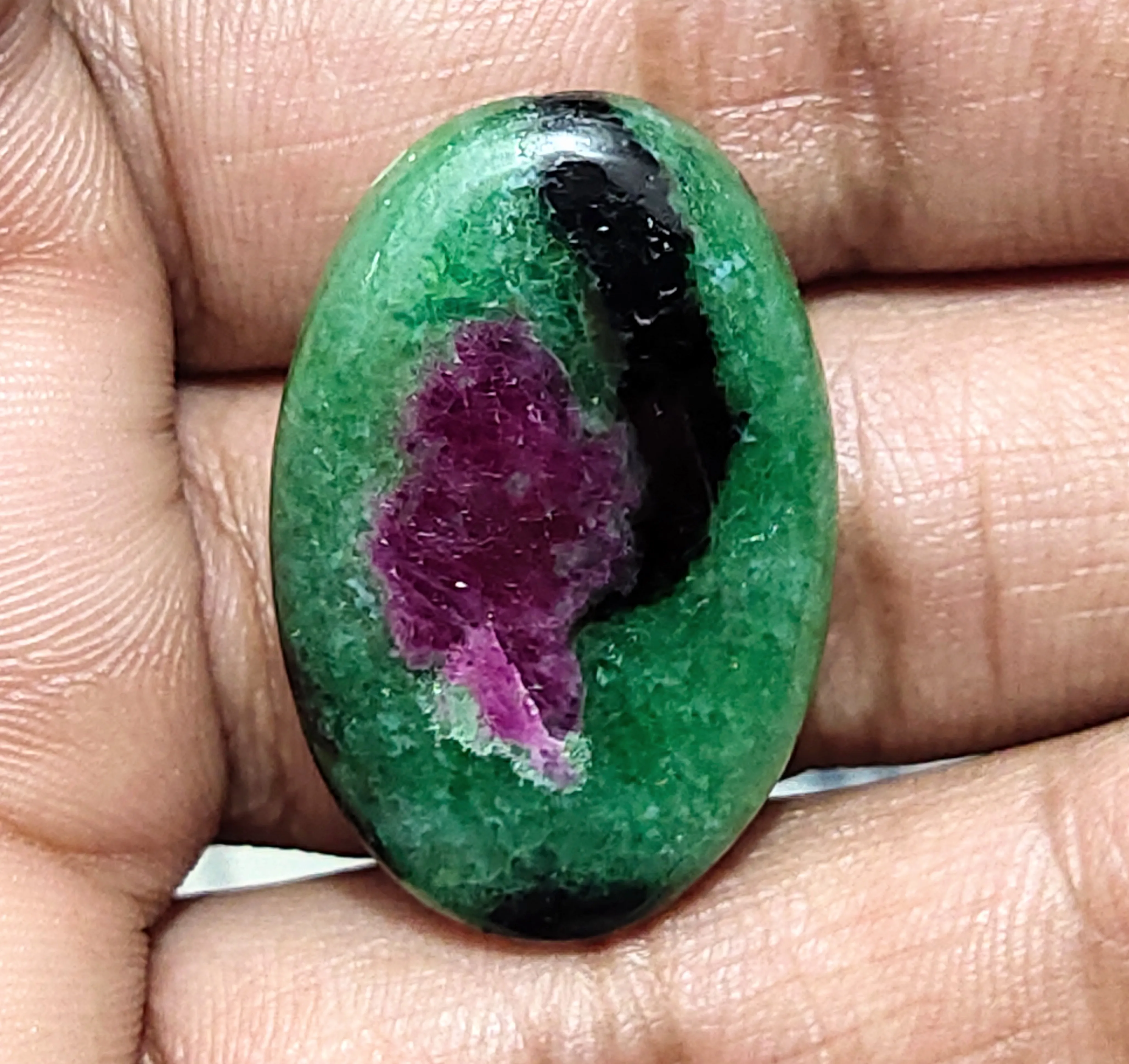Top Quality Ruby Zoisite Gemstone 100% Natural Loose Gemstone Ruby Flat Back Cabochon for Jewelry Making and Art & Decoration