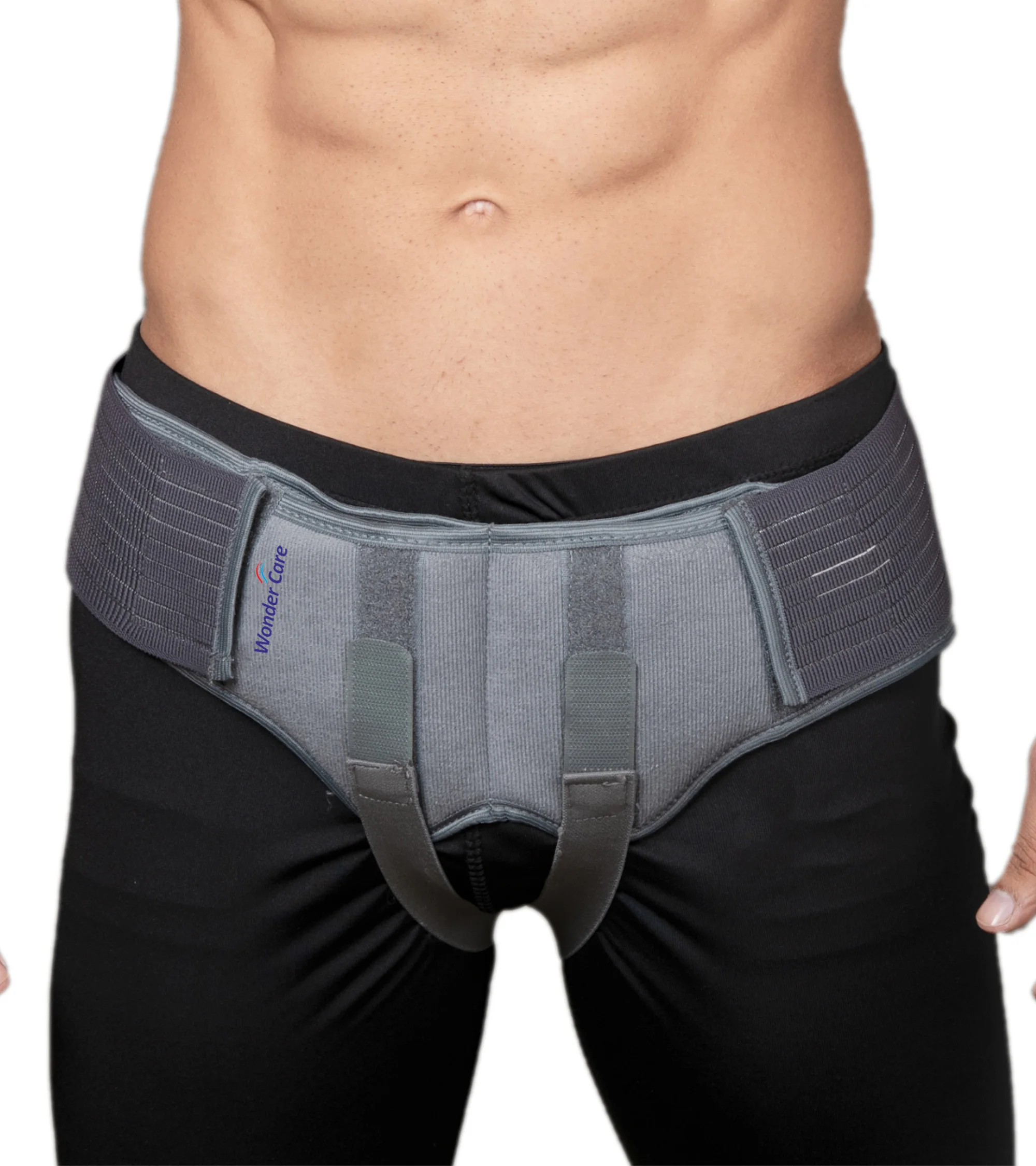 Buy Post-Surgery Hernia Support Belt Grey Groin Truss Brace with Foam Pads Compression Pressure Relief for Hernia Pain Sale