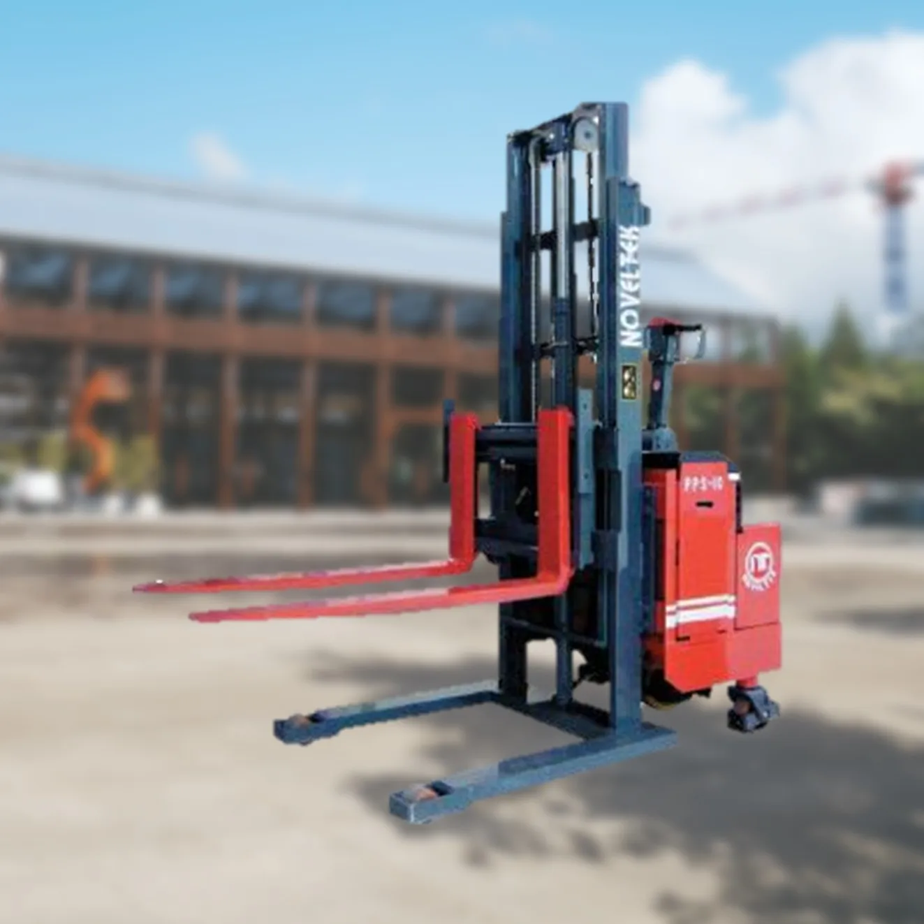 standing Walkie Straddle Forklift Unloading Stacker Cherry Picker Forklift