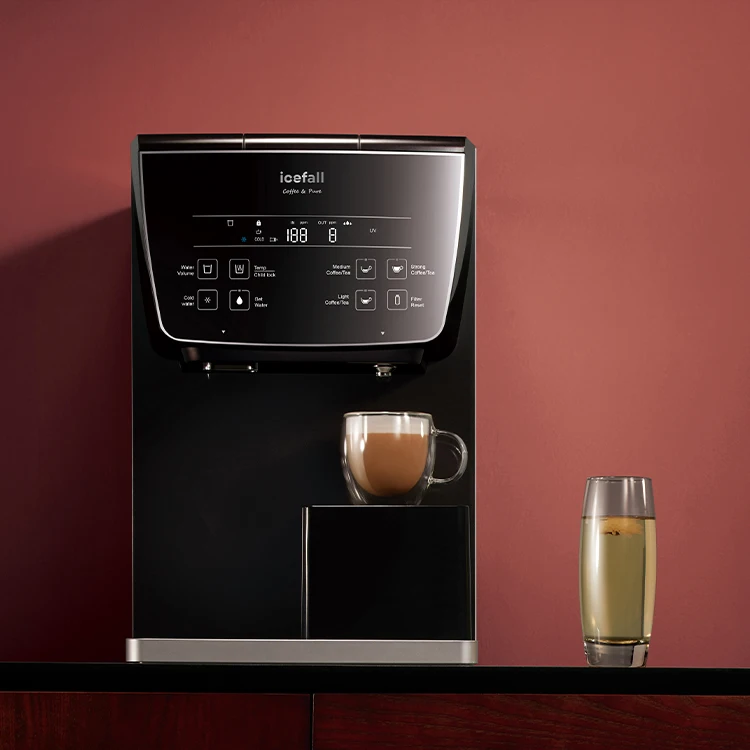 Water filter filtration system countertop cold and natural temperature water purifier