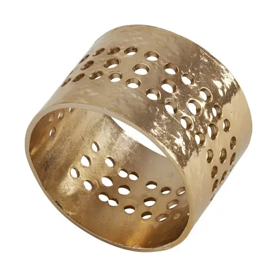 Made In India Metal Napkin Ring Hot Sale Bulk Supply Unique Napkin Tissue Collectable Metal Ring Gold Coated Made In India