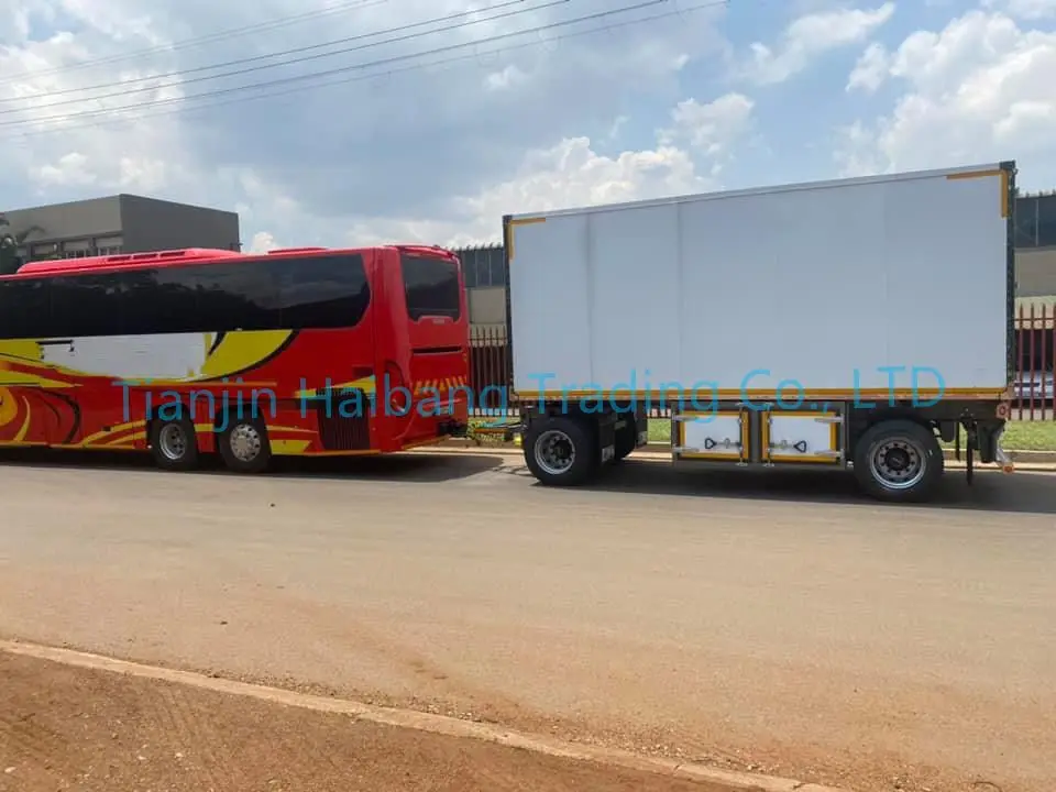 Factory direct sale preferential price 2 axle full trailer