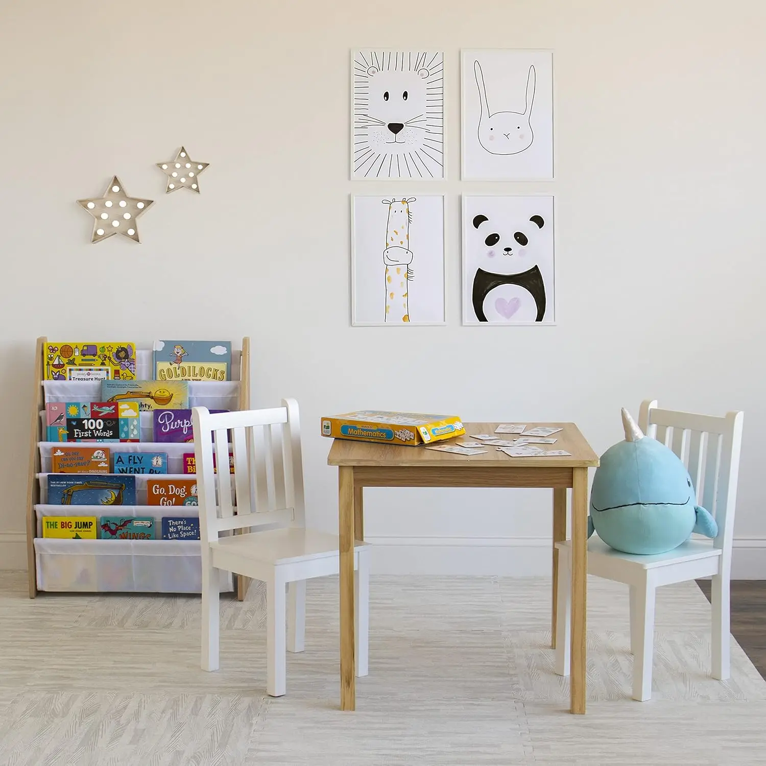 Wholesale Montessori Sensory Table Set Wood Kids Table Chair with White Board Blackboard 3-in-1 Activity Study Table Toddlers