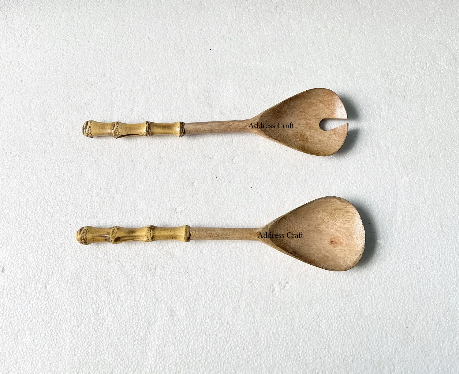 Творческая ручка терраццо манго деревянная Салатница для посуды посуда инструменты салата деревянные столовые приборы Сервировочная ложка вилка