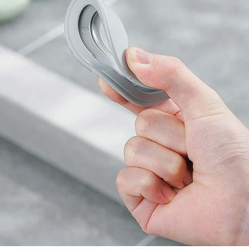 Home Long Round Water Strainer Catcher Hair Blocking Plastic Cover Tile Insert Bathroom Floor Drain