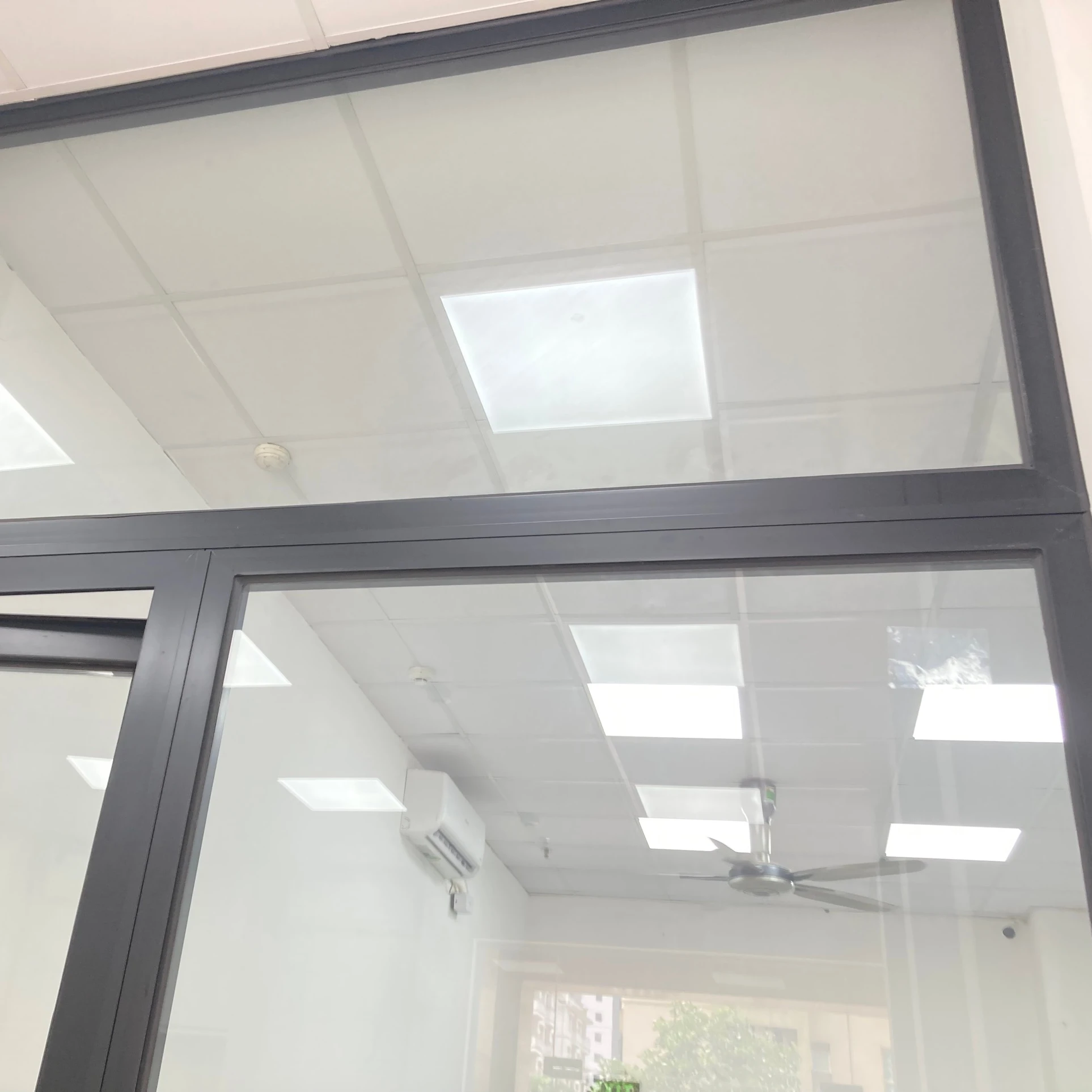 Fixed Windows , Clear glass, Anodized Aluminum Frame Made by Holcom Aluminum Thermal - Bridge Cancel Noises & Heat insulation