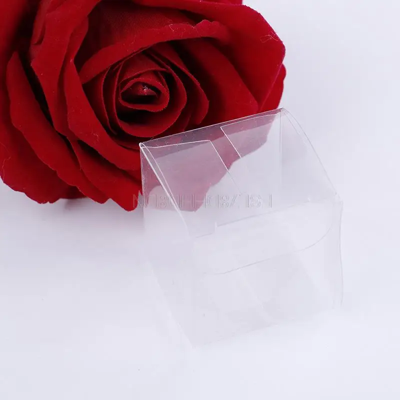 Pvc Transparent Gift Packaging Box Frosted Matte Box With Hand Made Candy Tea Toys Model Case PP Plastic Folding Cake Box