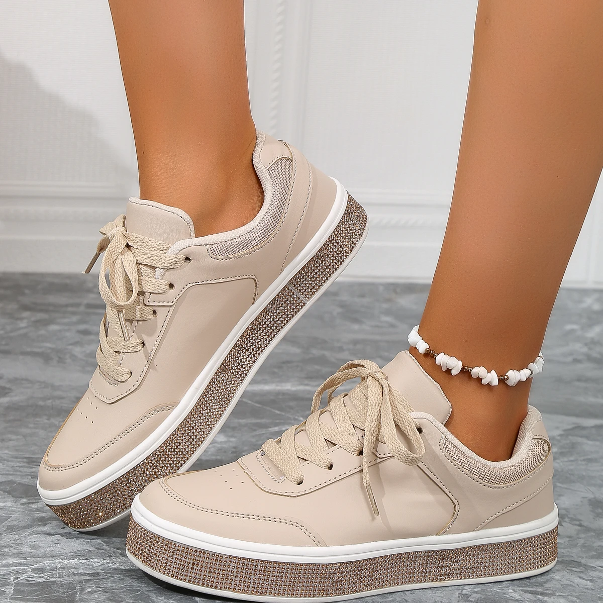 Hellosport Fashion Trendy Custom Design Woman Shoes Sneakers High Quality  Blank Chunky With brick shoes