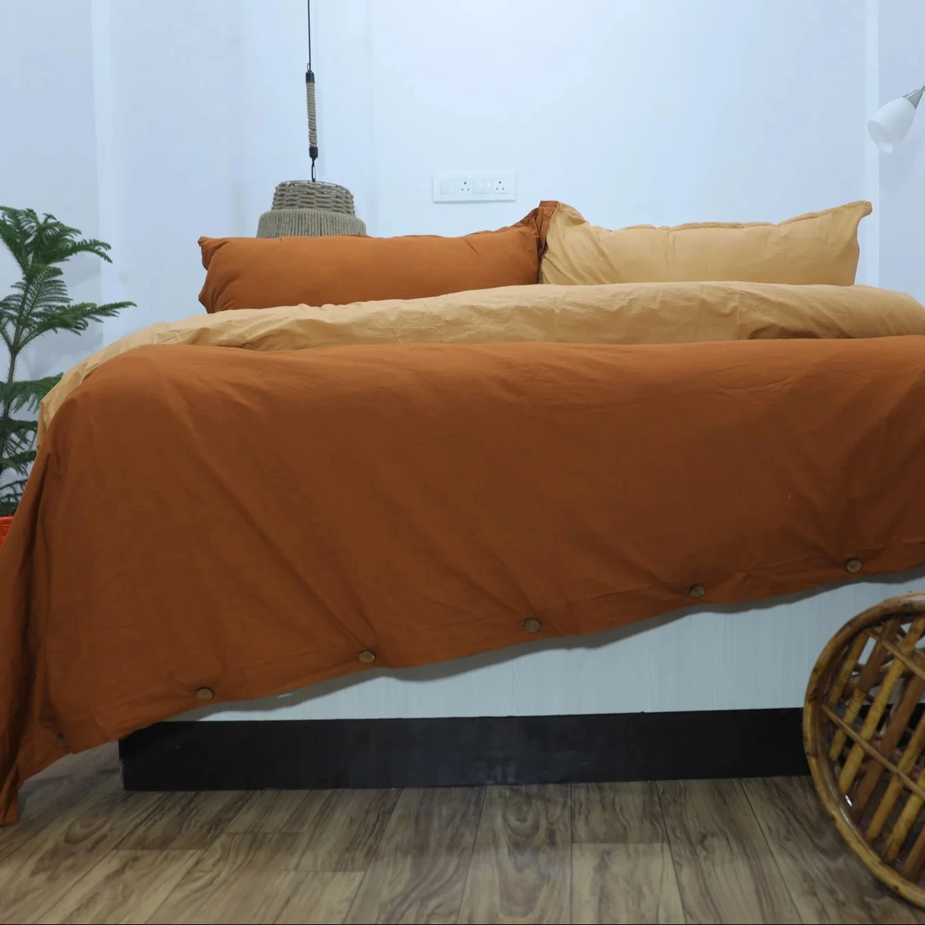 Wholesale Luxury Double Color Twin King Size Bedding Set Luxury Cotton Quilt Cover Bedding Set Dual Color Duvet Set