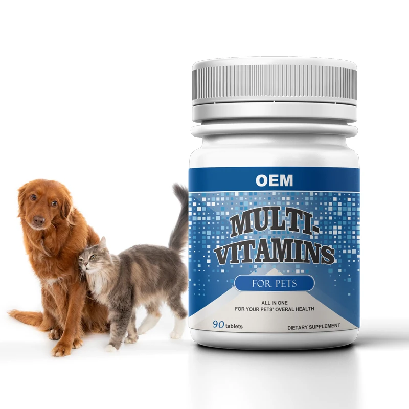 OEM ODM Pet Nutritional Supplements Multivitamin mineral Veterinary Vitamins Tablets For Dog And Cat