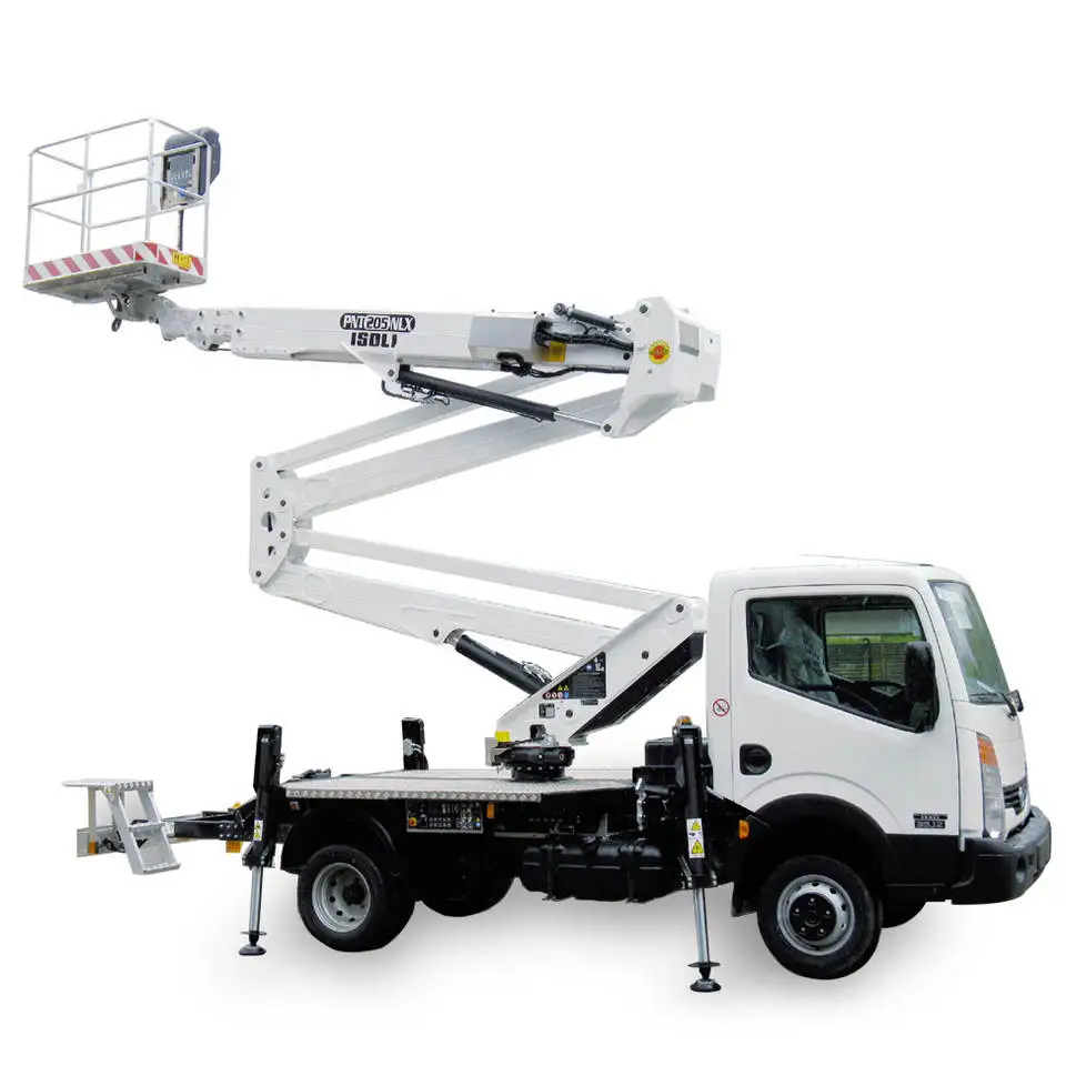 Used towable cherry picker truck/ Boom lift pickup truck/ mounted articulated telescopic moveable hydraulic spider lift Trailer