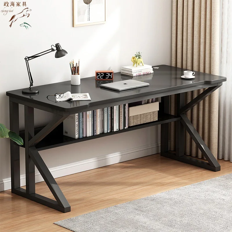 Factory Direct Supply Computer Desk Steel Gaming Table Frame Student Home Writing Desk With Storage Rack