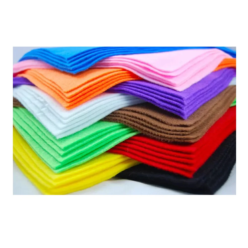 Waterproof Sustainable 100% Polyester Plain Breathable Premium Garment/Tennis Materials Needle Punched Texture Felt from Vietnam