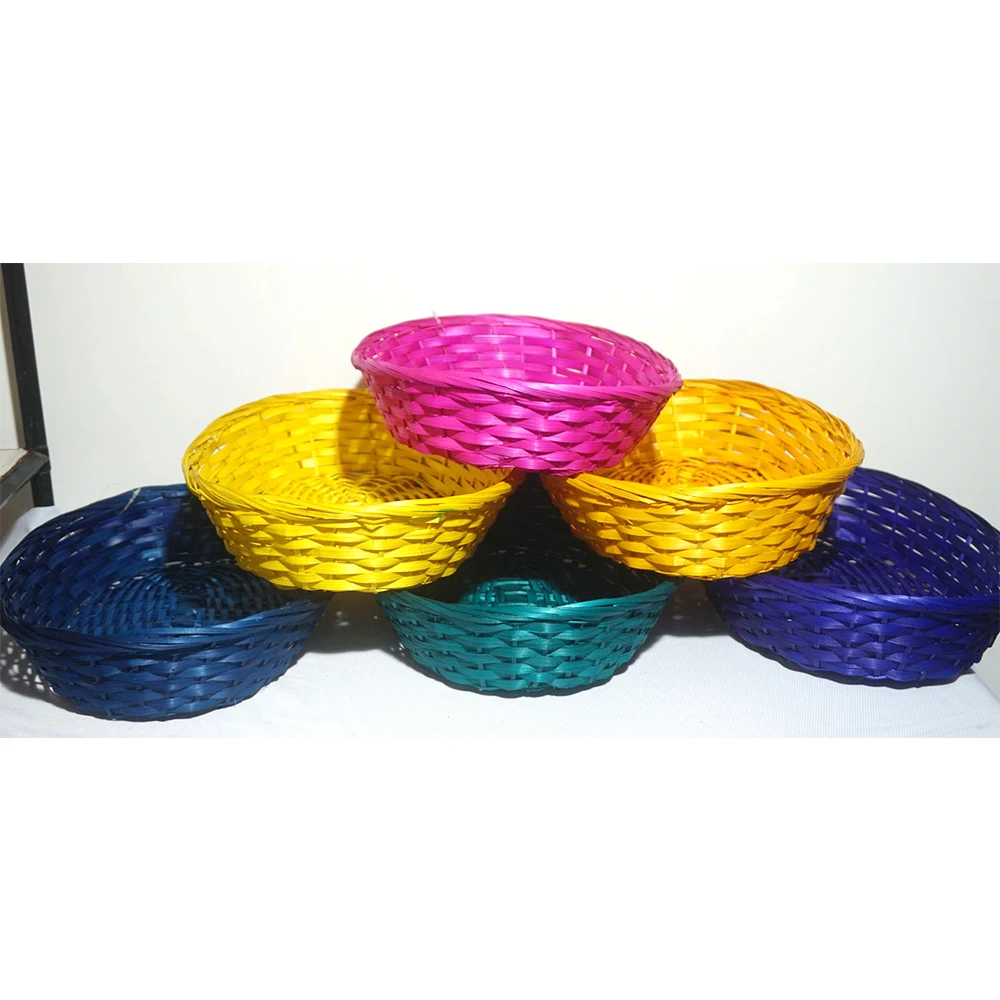 Hot Sale Natural Mini Woven Storage Flower Decorative Basket Christmas Handmade Weaving Bamboo Basket For Gift