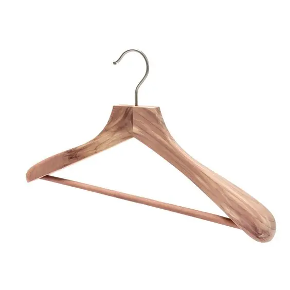 Custom wooden cloth & Coat  hangers with logo Eco friendly wooden clothes hangers wholesale wooden hangers with natural