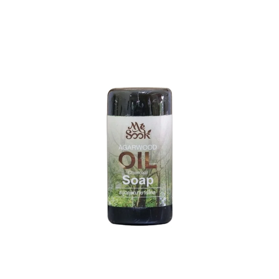 Organic Agarwood Charcoal Soap 100 Grams Bath Supply from Thailand Natural Cleaning Soap Made from Agarwood Extract