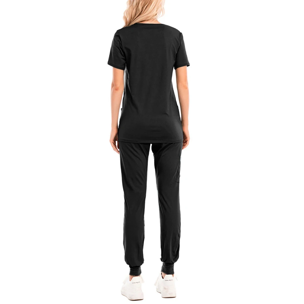 Wholesale high quality new fashion medical scrubs nurse uniform for women surgical uniform hospital clothing nursing suit set