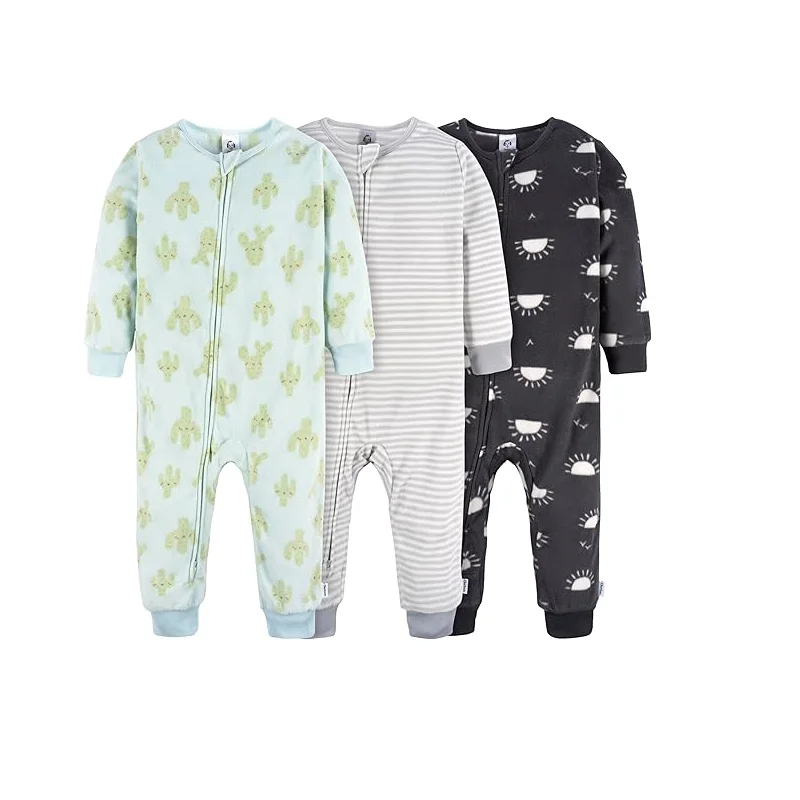 Best Price for USA/UK Market Toddler Baby Boy Girl Clothing Sets Long Sleeve Casual Solid Pattern Cotton Outfits Autumn Winter